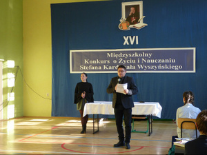 XVI Międzyszkolny Konkurs  o Życiu i Nauczaniu Stefana Kardynała Wyszyńskiego  w  Szkole Podstawowej w Starej Wsi