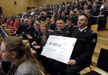 Druhowie z Ptaszkowej zajęli drugie miejsce w konkursie na Najlepszą Jednostkę OSP w woj. Małopolskim